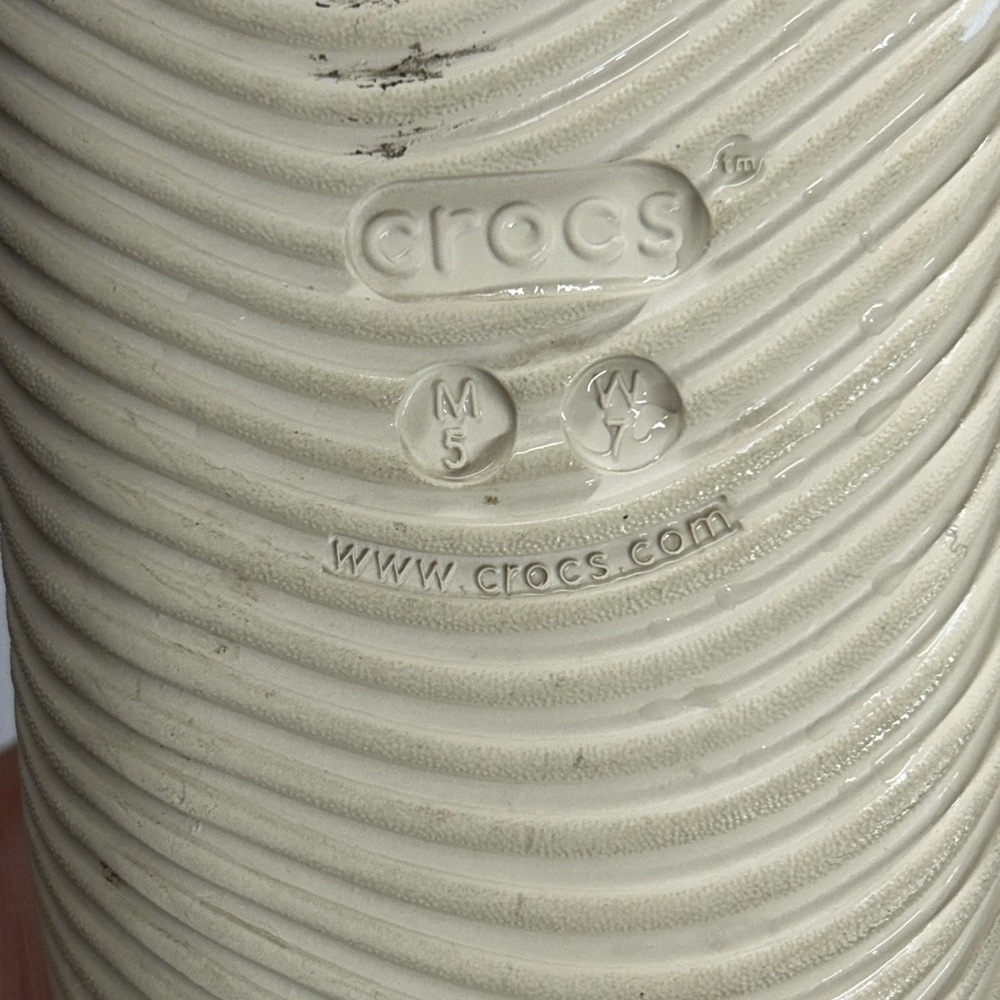 CROCS Women's Cream Mules - Picture 4 of 4